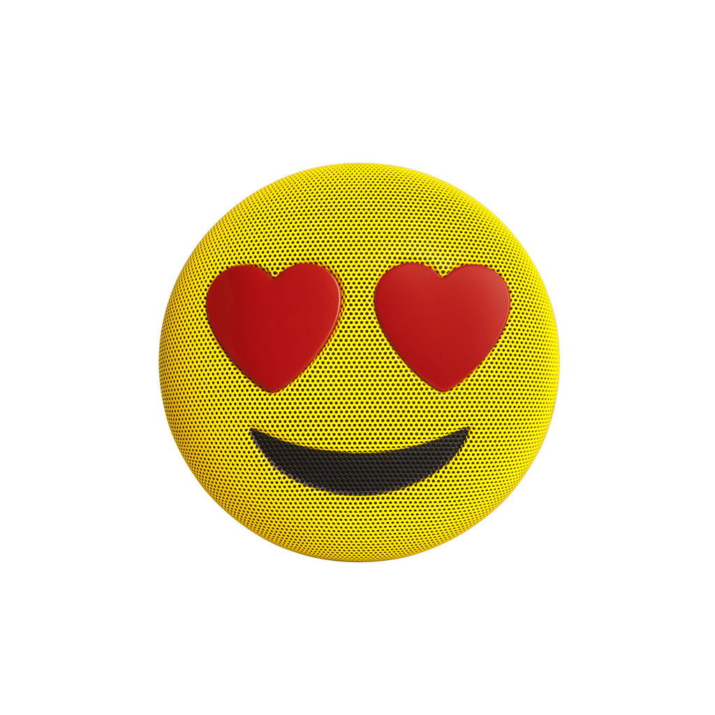 Jamoji Wireless Speaker Love Struck Heart Eyes Emoji front view